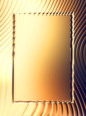 Soyut çerçeveli arkaplan. Renkli, canlı, dalgalı bir duvar kağıdı. Merkezi çerçeveli yaratıcı grafik 2d çizim. Dinamik şekilli modaya uygun sıvı örtüsü.