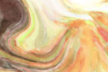 El yapımı sürreal soyut desenli suluboya. Modern sanatsal resim. 2D çizim. Arkaplan boyası karışımı. Yaratıcı duvar sanatı. Çağdaş sanat