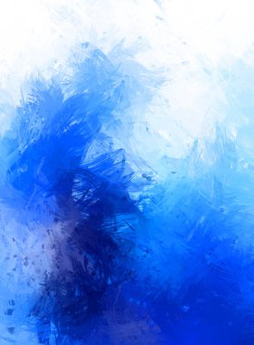 Yaratıcı soyut resim. Artistik fırça darbeleriyle donatılmış. Renkli ve canlı bir illüstrasyon. boyalı sanat