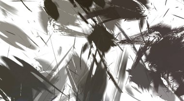 Renkli fırça darbelerinin soyut arkaplanı. fırçalanmış canlı duvar kağıdı. resmedilmiş sanat eseri. Eşsiz ve yaratıcı illüstrasyon.