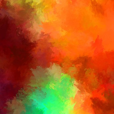 Duvar sanatı Eşsiz ve yaratıcı illüstrasyon. Fırça darbesi ile boyanmış. Renkli fırça darbelerinin soyut arkaplanı. Fırçalanmış canlı duvar kâğıdı. Boyalı sanatsal yaratım.