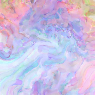 Pastel renklerde suluboya resim. Poster, duvar sanatı, afiş, kart, kitap kapağı ya da ambalaj için rahatlatıcı kompozisyonun yumuşak renkli çizimi. Modern fırça darbeleri resim.