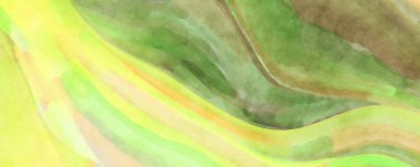 Yumuşak suluboya duvar kağıdı. Hafifçe fırçalanmış renkleri olan sanatsal bir resim. Pastel renkler arkaplana dokunmuş. Soyut duvar sanatı..