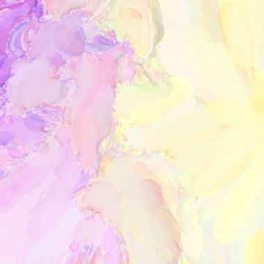 Çağdaş sanat. El işçiliğinin renkli dokusu. Modern resim. Yüzeyde suluboya vuruşlar. Sanatsal arkaplan resmi. Tablo üzerinde soyut resim. Fırça darbeleri. 