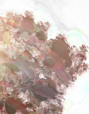 Alkol mürekkebini andıran rahatlatıcı fırça darbelerinin modern resmi. Poster, duvar sanatı, afiş, kart, kitap kapağı veya ambalaj için pastel renkli suluboya resim.