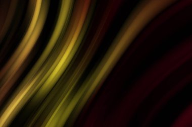 Siyah arka planda renkli düz çizgiler. Sıvı ve sıvı renkli dalgalar karanlıkta akıyor. Duvar kağıdı, afiş, arkaplan, kart, kitap, kapak, poster, afiş, broşür