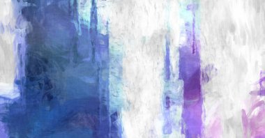 Soyut arkaplanda pürüzlü fırça darbeleri. Fırça boyası. Renkli boya darbeleri. Eşsiz duvar sanatı. Tuvaldeki modern sanat. Renkli çağdaş sanat eserleri. 