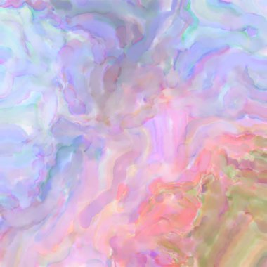 Pastel renklerde suluboya resim. Poster, duvar sanatı, afiş, kart, kitap kapağı ya da ambalaj için rahatlatıcı kompozisyonun yumuşak renkli çizimi. Modern fırça darbeleri resim.