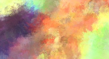 Sanatsal soyut arkaplan. Doku boyalı duvar kağıdı. Boya darbeleriyle yaratıcı bir illüstrasyon. Fırça desenli resim.