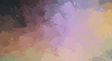 Vahşi fırça darbeleri. Taranmış Boyalı Soyut Arkaplan. Fırça darbesi ile boyanmış. Boya darbeleri. 2B Görüntü.