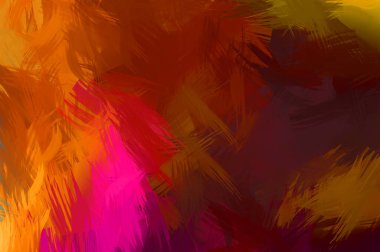 Renkli fırça darbelerinin soyut arkaplanı. fırçalanmış canlı duvar kağıdı. resmedilmiş sanat eseri. Eşsiz ve yaratıcı illüstrasyon.