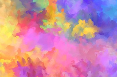 Modern sanat. Taranmış Boyalı Soyut Arkaplan. Fırça darbesi ile boyanmış. Boya darbeleri. 2B Görüntü.