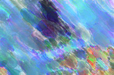 Çağdaş sanat. El yapımı resim. Modern sanat eserleri. Yüzeyde suluboya fırça darbeleriyle resim yapmak. 2D çizim. Sanatsal arkaplan resmi. Tablo üzerinde soyut resim. Renkli doku.