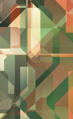 Renkli ve canlı geometrik şekiller katmanları var. Bir teknoloji planının dijital illüstrasyonu. Gelecekçi tasarım şablonu.