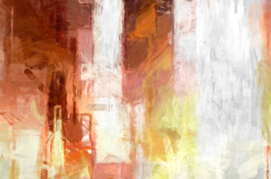 Soyut arkaplanda pürüzlü fırça darbeleri. Fırça boyası. Renkli boya darbeleri. Eşsiz duvar sanatı. Tuvaldeki modern sanat. Renkli çağdaş sanat eserleri. 