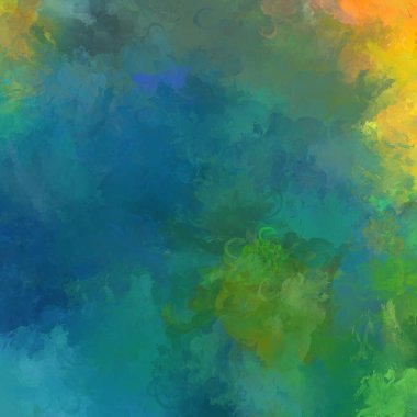 Duvar sanatı Eşsiz ve yaratıcı illüstrasyon. Fırça darbesi ile boyanmış. Renkli fırça darbelerinin soyut arkaplanı. Fırçalanmış canlı duvar kâğıdı. Boyalı sanatsal yaratım.