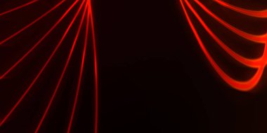 Işık dalgalarının neon renkli soyut tasarımı. Dijital arka plan ve neon ışığı parlama efekti. Parlak ışınlar duvar kağıdı.