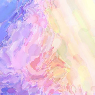 El yapımı sürreal soyut desenli suluboya. Modern sanatsal resim. 2D çizim. Arkaplan boyası karışımı. Yaratıcı duvar sanatı. Çağdaş sanat.