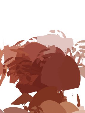 Taranmış Boyalı Soyut Arkaplan. Vahşi kaotik fırça darbeleri. Boya darbeleri. 2D İllüstrasyon. Fırça darbeli resim. 