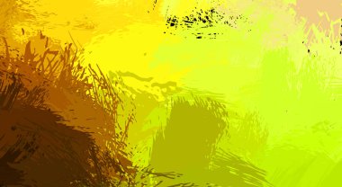 Canlı fırça darbeleriyle boyanmış. Renkli desenli resim. Fırçalanmış duvar kağıdını boya.