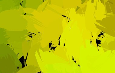 Vahşi fırça darbeleriyle yaratıcı soyut resim. Artistik fırça darbeleriyle donatılmış. Renkli ve canlı bir tasvir. Boyalı sanat.