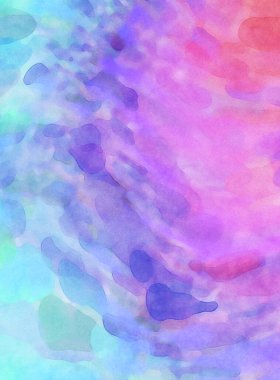 Alkol mürekkebini andıran rahatlatıcı fırça darbelerinin modern resmi. Poster, duvar sanatı, afiş, kart, kitap kapağı veya ambalaj için pastel renkli suluboya resim.