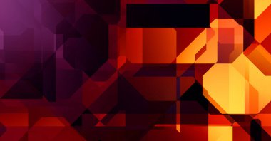 Dinamik bileşime sahip minimalist düz stil içinde modayı takip eden geometrik soyut arkaplan. 