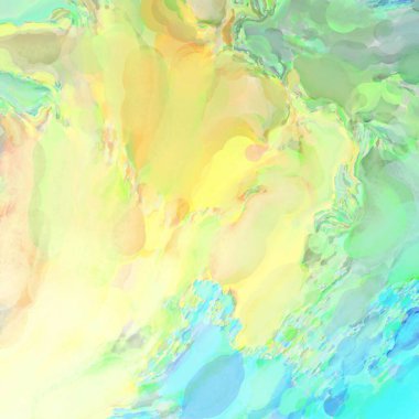 El yapımı sürreal soyut desenli suluboya. Modern sanatsal resim. 2D çizim. Arkaplan boyası karışımı. Yaratıcı duvar sanatı. Çağdaş sanat.