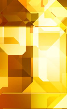 Renkli ve canlı geometrik şekiller katmanları var. Bir teknoloji planının dijital illüstrasyonu. Gelecekçi tasarım şablonu.