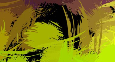 Sanatsal soyut arkaplan. Doku boyalı duvar kağıdı. Boya darbeleriyle yaratıcı bir illüstrasyon. Fırça desenli resim.