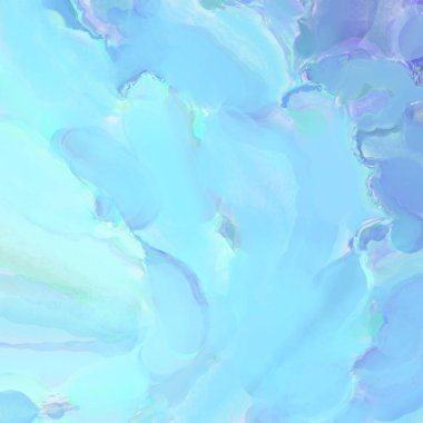 Çağdaş sanat. El işçiliğinin renkli dokusu. Modern resim. Yüzeyde suluboya vuruşlar. Sanatsal arkaplan resmi. Tablo üzerinde soyut resim. Fırça darbeleri. 