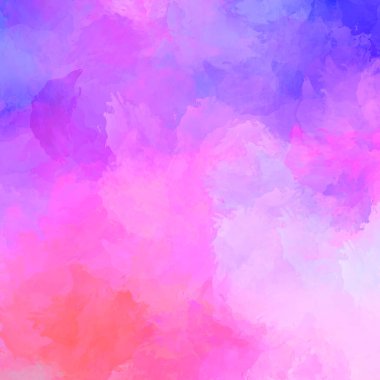 Canlı fırça darbeleriyle boyanmış. Renkli desenli resim. Fırçalanmış duvar kağıdını boya.