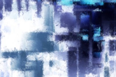 Modern sanat. Renkli çağdaş sanat eserleri. Renkli boya darbeleri. Soyut arkaplanda fırça darbeleri. Fırça boyası. Eşsiz duvar sanatı.