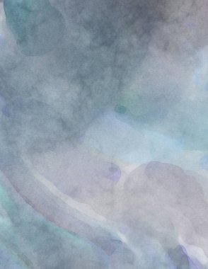 Yumuşak suluboya duvar kağıdı. Hafifçe fırçalanmış renkleri olan sanatsal bir resim. Pastel renkler arkaplana dokunmuş. Soyut duvar sanatı..