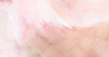 Alkol mürekkebini andıran rahatlatıcı fırça darbelerinin modern resmi. Poster, duvar sanatı, afiş, kart, kitap kapağı veya ambalaj için pastel renkli suluboya resim.