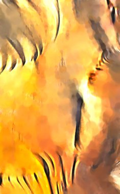 Soyut arkaplanda pürüzlü fırça darbeleri. Fırça boyası. Renkli boya darbeleri. Eşsiz duvar sanatı. Tuvaldeki modern sanat. Renkli çağdaş sanat eserleri. 