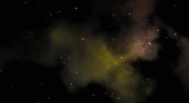 Galaksi uzayındaki yıldız alanı renkli nebula ile. Uzayın derinliklerinin bilim kurgu geçmişi. Ruhsal duvar kağıdı.