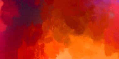 Yaratıcı soyut resim. Artistik fırça darbeleriyle donatılmış. Renkli ve canlı bir illüstrasyon. boyalı sanat.