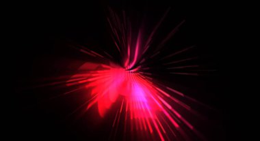 Fütürist mercek patlaması. Parlayan parçacıkları ve çizgileri olan ışık patlaması yıldızı. Güzel soyut ışın arkaplanı.