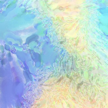 Çağdaş sanat. El işçiliğinin renkli dokusu. Modern resim. Yüzeyde suluboya vuruşlar. Sanatsal arkaplan resmi. Tablo üzerinde soyut resim. Fırça darbeleri. 