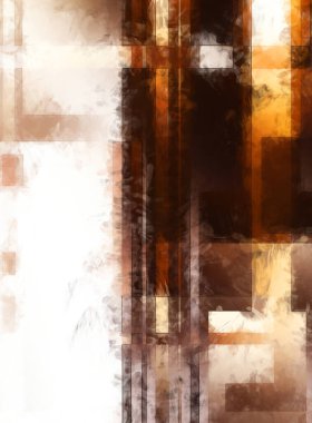 Modern sanat. Renkli çağdaş sanat eserleri. Renkli boya darbeleri. Soyut arkaplanda fırça darbeleri. Fırça boyası. Eşsiz duvar sanatı.