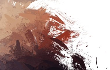 Duvar sanatı Eşsiz ve yaratıcı illüstrasyon. Fırça darbesi ile boyanmış. Renkli fırça darbelerinin soyut arkaplanı. Fırçalanmış canlı duvar kâğıdı. Boyalı sanatsal yaratım.