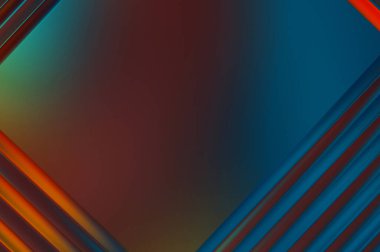 Soyut çerçeveli arkaplan. Renkli, canlı, dalgalı bir duvar kağıdı. Merkezi çerçeveli yaratıcı grafik 2d çizim. Dinamik şekilli modaya uygun sıvı örtüsü.