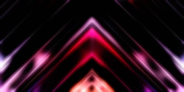 Abstract Stralende Geometrische Lichten Achtergrond Fractale Symmetrische Grafische Illustratie Intersecterende — Stockfoto