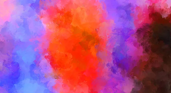 Abstract Background Colorful Brush Strokes Brushed Vibrant Wallpaper Painted Artistic — Stock Photo, Image