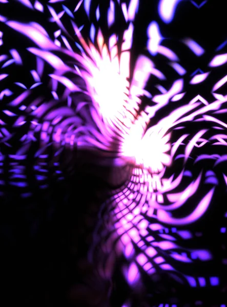 Light Particle Trails Light Explosion Star Glowing Particles Lines Beautiful — Stock Photo, Image