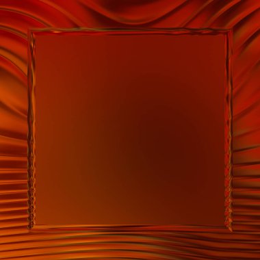 Soyut çerçeveli arkaplan. Renkli, canlı, dalgalı bir duvar kağıdı. Merkezi çerçeveli yaratıcı grafik 2d çizim. Dinamik şekilli modaya uygun sıvı örtüsü.