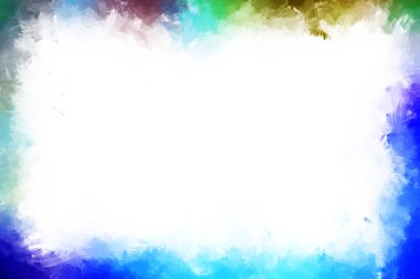 Modern sanat. Taranmış Boyalı Soyut Arkaplan. Fırça darbesi ile boyanmış. Boya darbeleri. 2B Görüntü