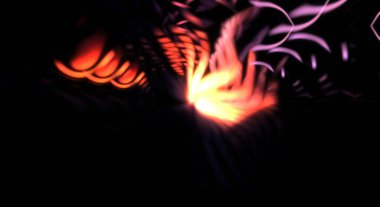 Işık parçacık izleri. Parlayan parçacıkları ve çizgileri olan ışık patlaması yıldızı. Güzel hareketli soyut ışın arkaplanı.