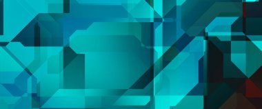 Soyut geometrik duvar kağıdı. Geometrik renkli şekiller. Çokgen arka plan. Bir teknolojinin dijital illüstrasyonuName.